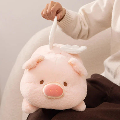 Kawaii Flying Angel Pig Plush