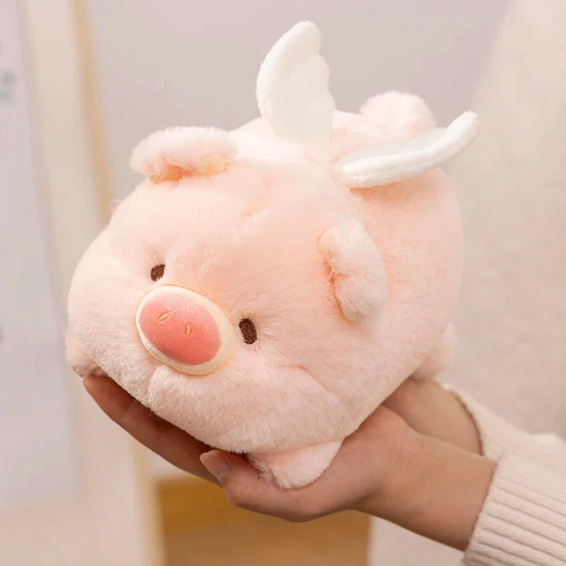Kawaii Flying Angel Pig Plush
