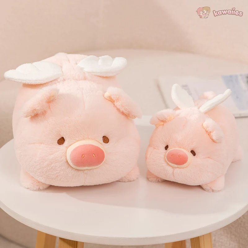 Kawaii Flying Angel Pig Plush