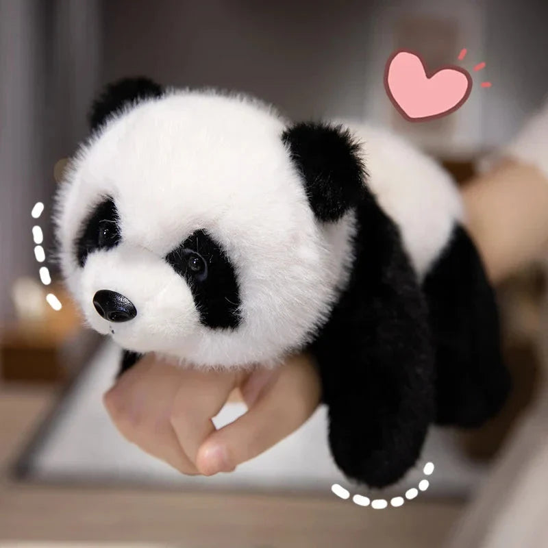 Kawaii Fuzzy Black Brown Panda Plushies