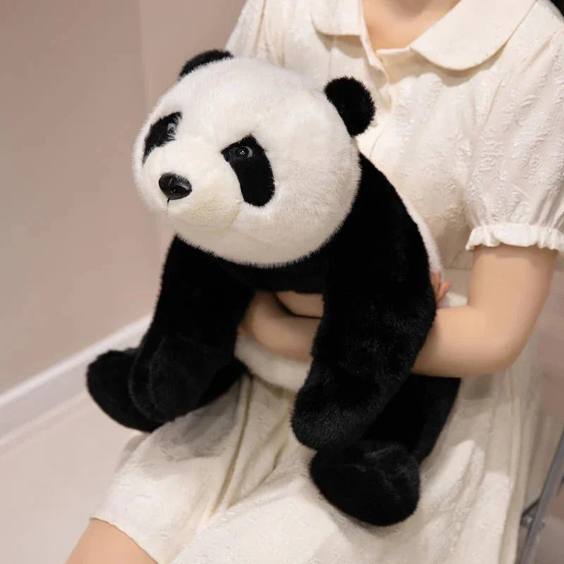 Kawaii Fuzzy Black Brown Panda Plushies