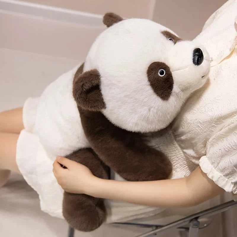 Kawaii Fuzzy Black Brown Panda Plushies