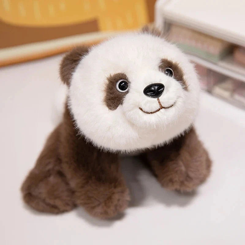 Kawaii Fuzzy Black Brown Panda Plushies
