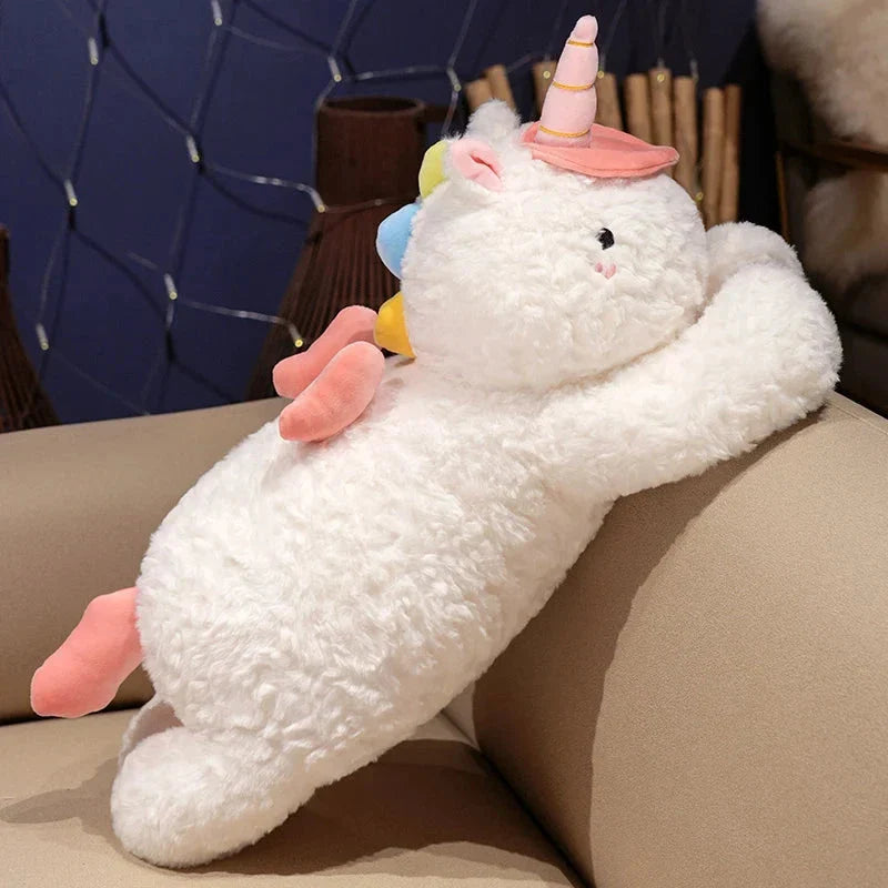 Kawaii Giant Chibi White Unicorn Plushie