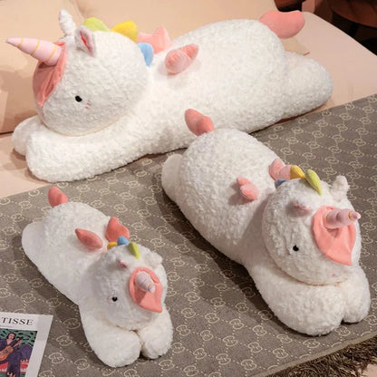 Kawaii Giant Chibi White Unicorn Plushie