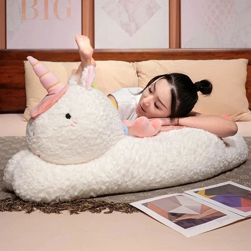 Kawaii Giant Chibi White Unicorn Plushie