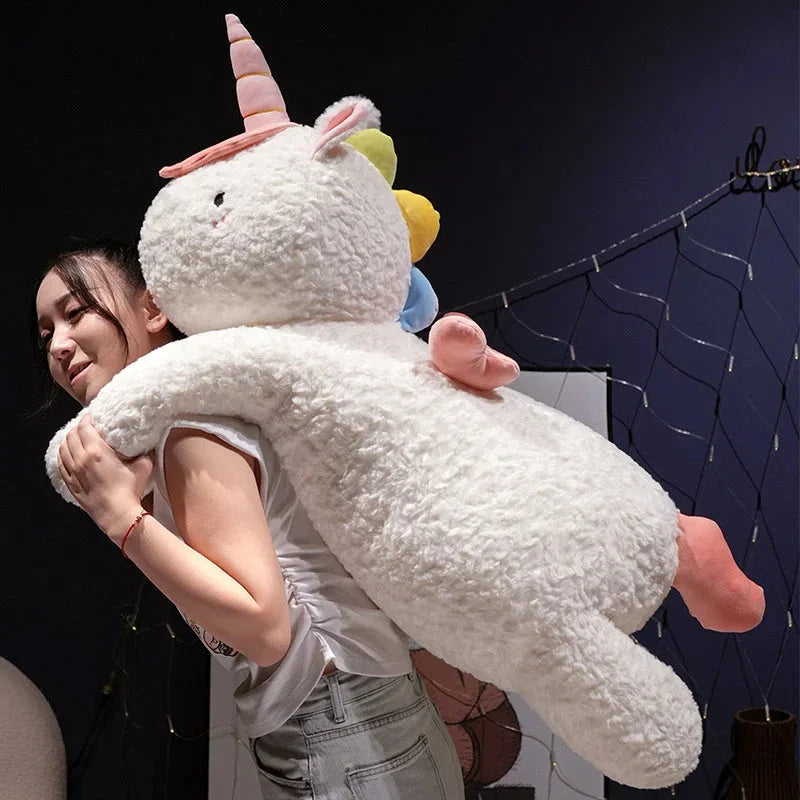 Kawaii Giant Chibi White Unicorn Plushie