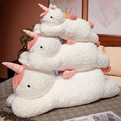 Kawaii Giant Chibi White Unicorn Plushie