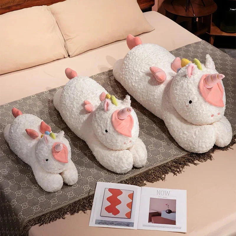 Kawaii Giant Chibi White Unicorn Plushie