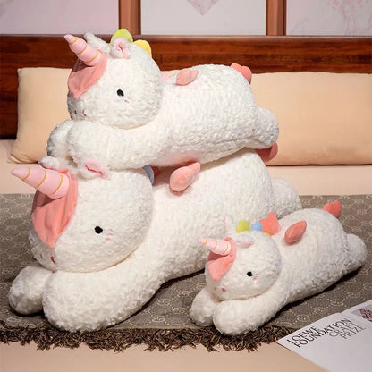 Kawaii Giant Chibi White Unicorn Plushie