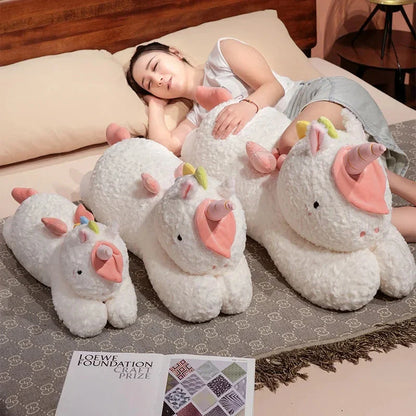 Kawaii Giant Chibi White Unicorn Plushie