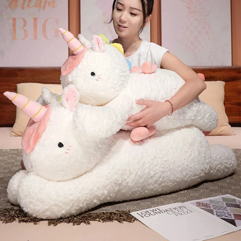 Kawaii Giant Chibi White Unicorn Plushie