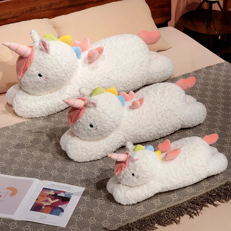 Kawaii Giant Chibi White Unicorn Plushie