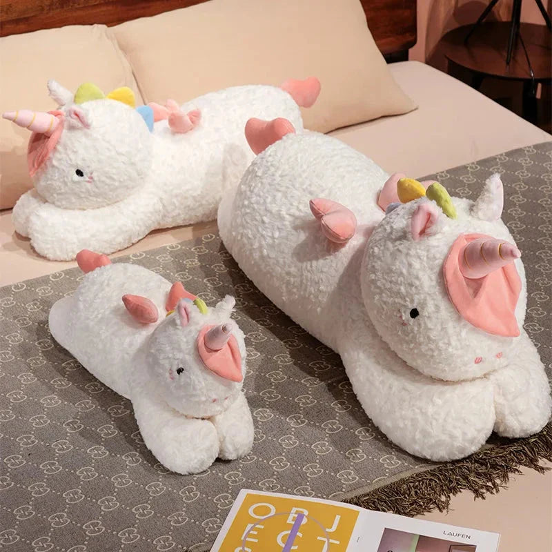 Kawaii Giant Chibi White Unicorn Plushie