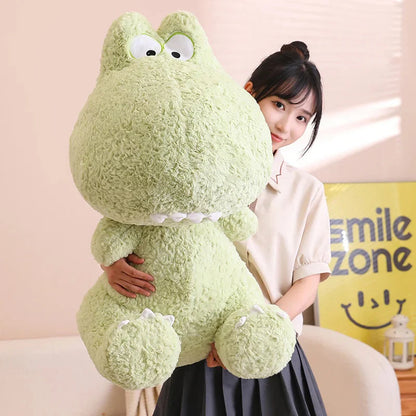 Kawaii Goofy Green Pink Dinosaur Plushies