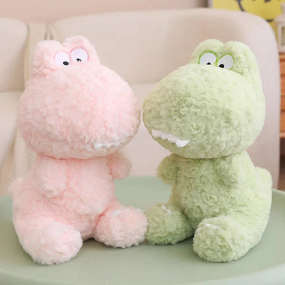 Kawaii Goofy Green Pink Dinosaur Plushies