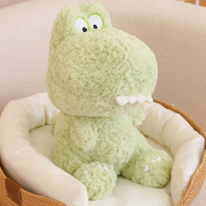 Kawaii Goofy Green Pink Dinosaur Plushies