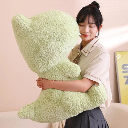 Kawaii Goofy Green Pink Dinosaur Plushies