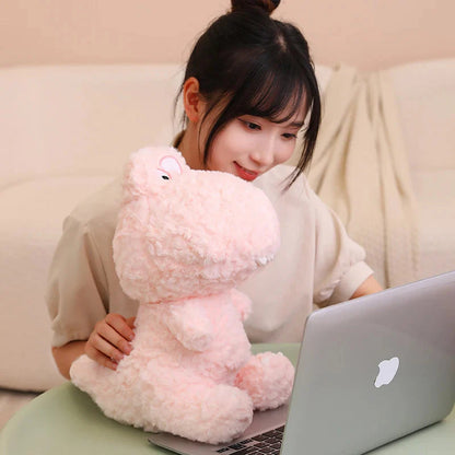Kawaii Goofy Green Pink Dinosaur Plushies