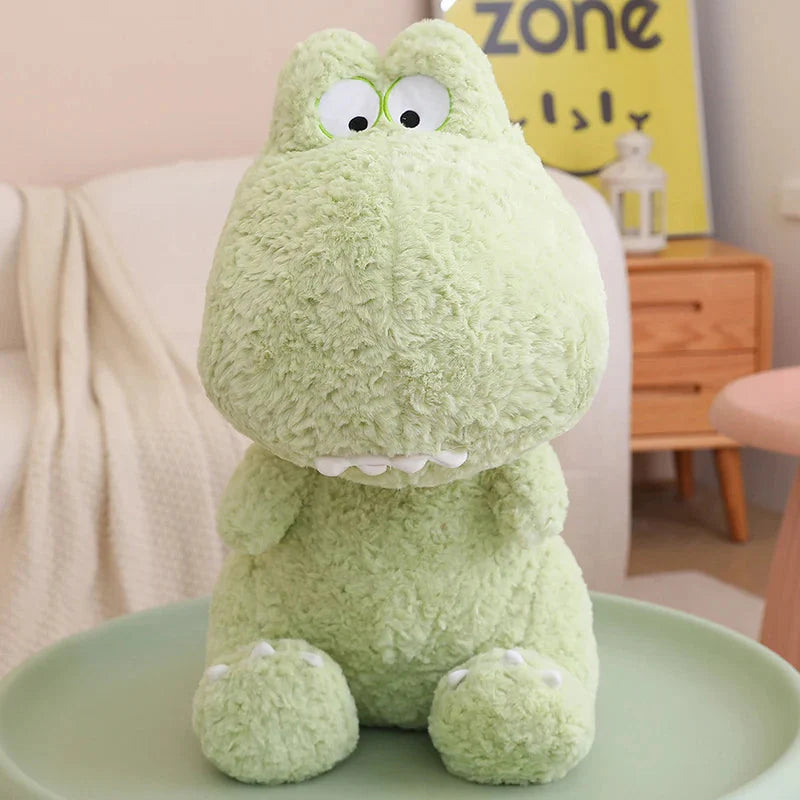 Kawaii Goofy Green Pink Dinosaur Plushies