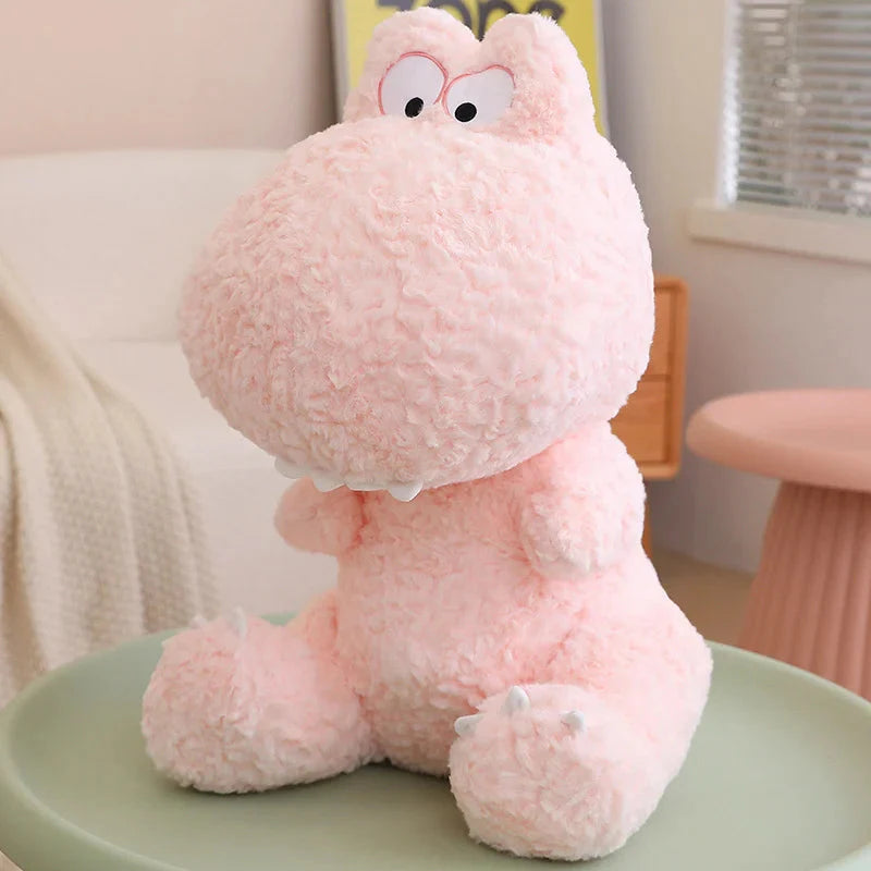 Kawaii Goofy Green Pink Dinosaur Plushies