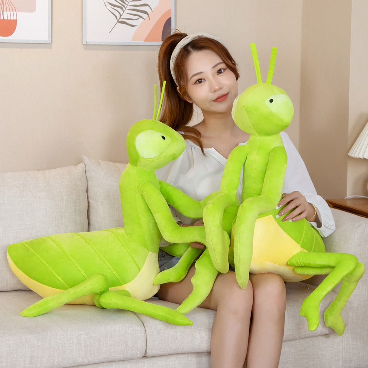 Kawaii Green Praying Mantis Plushie