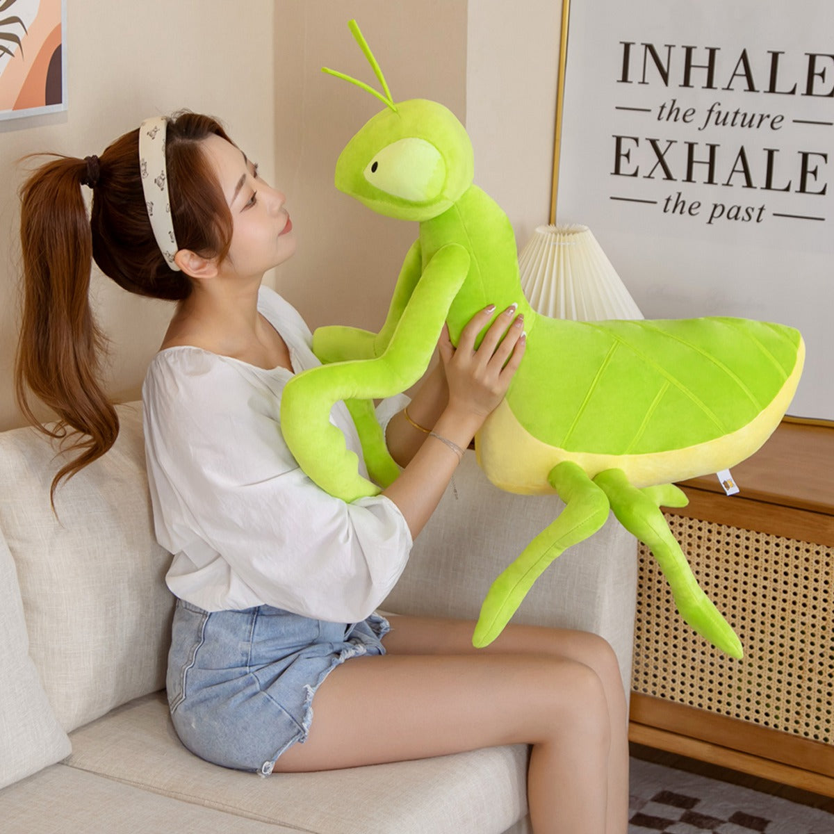 Kawaii Green Praying Mantis Plushie