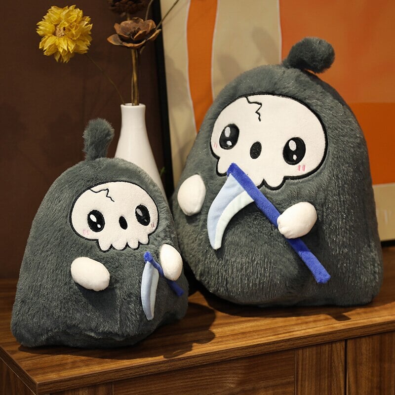Kawaii Grim Reaper & Ghost Halloween Plushies