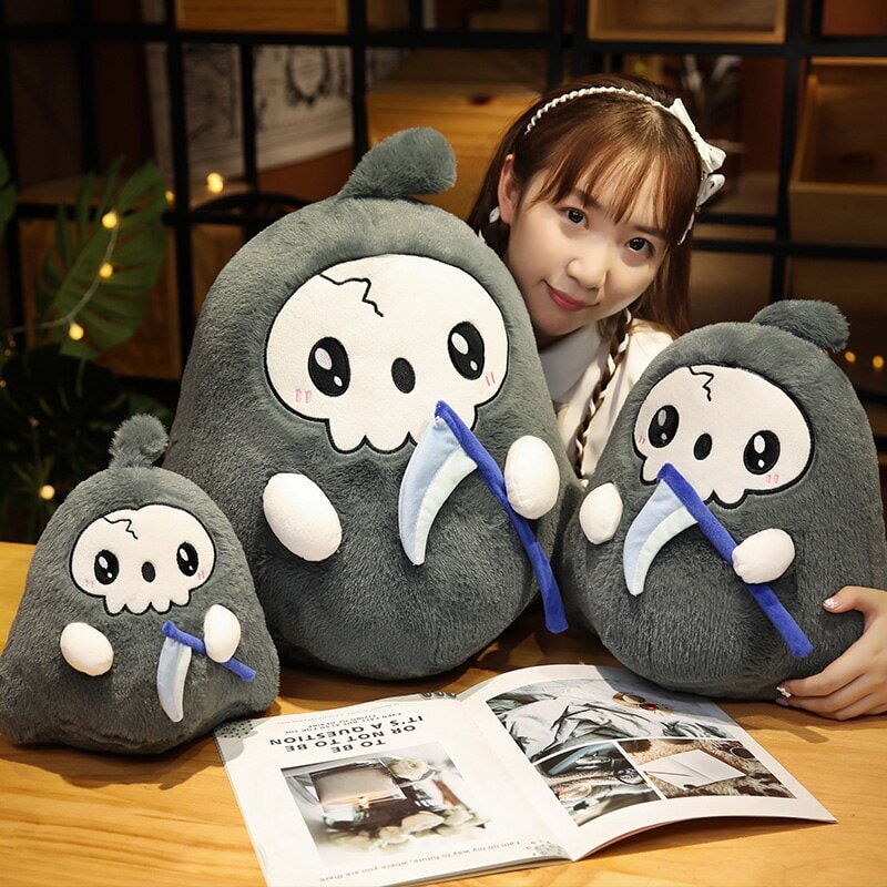 Kawaii Grim Reaper & Ghost Halloween Plushies
