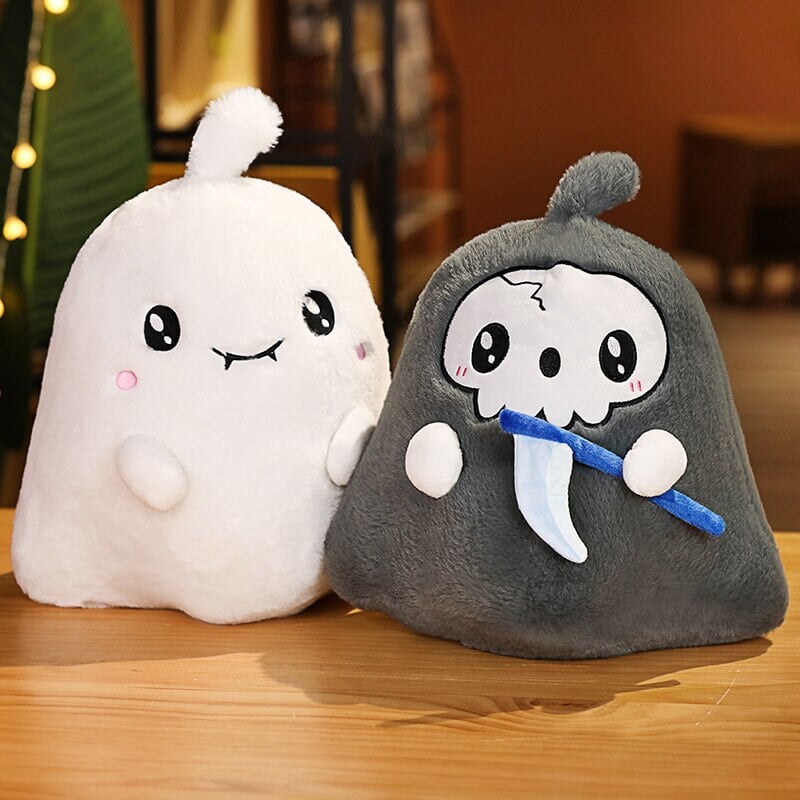 Kawaii Grim Reaper & Ghost Halloween Plushies