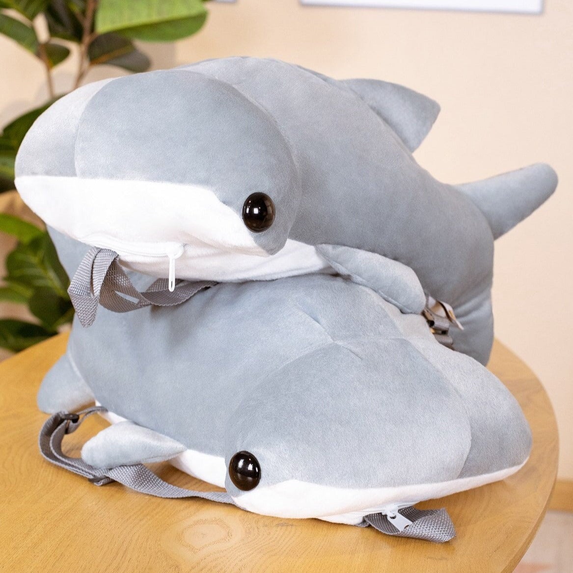 Kawaii Hammerhead Shark Plush Backpack