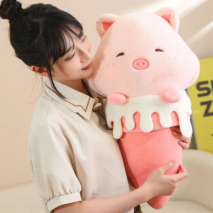 Kawaii Ice Cream Pig Capybara Chick Sheep Plushie