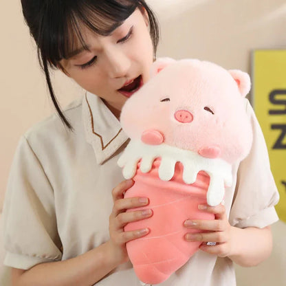 Kawaii Ice Cream Pig Capybara Chick Sheep Plushie