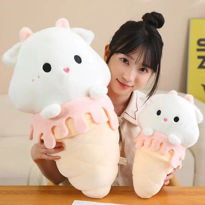 Kawaii Ice Cream Pig Capybara Chick Sheep Plushie