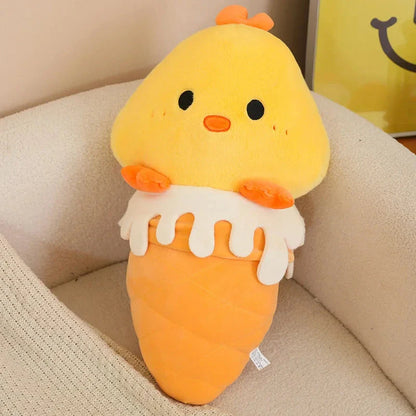 Kawaii Ice Cream Pig Capybara Chick Sheep Plushie