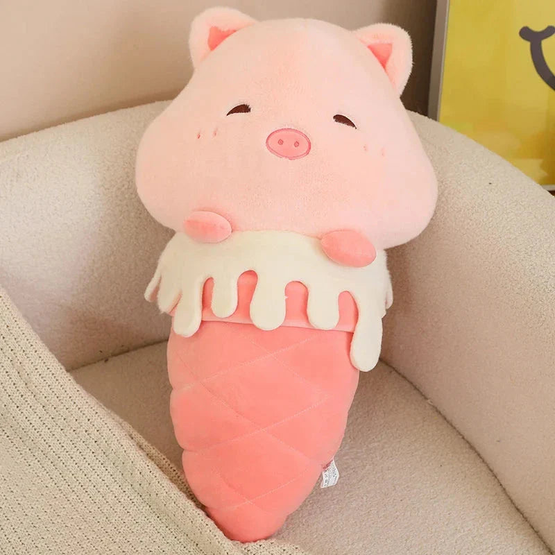 Kawaii Ice Cream Pig Capybara Chick Sheep Plushie