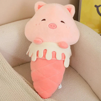 Kawaii Ice Cream Pig Capybara Chick Sheep Plushie