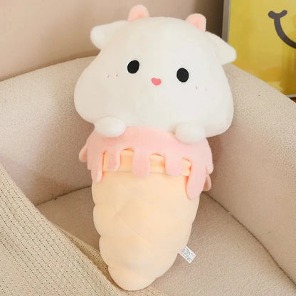 Kawaii Ice Cream Pig Capybara Chick Sheep Plushie