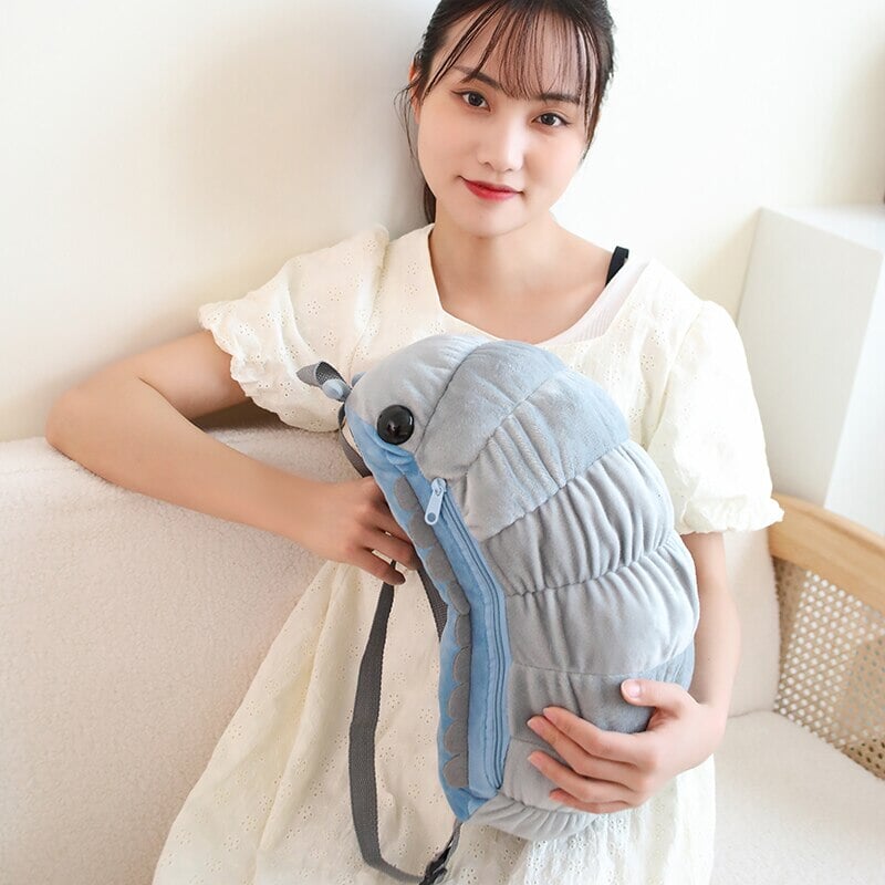 Kawaii Isopod Plush Backpack