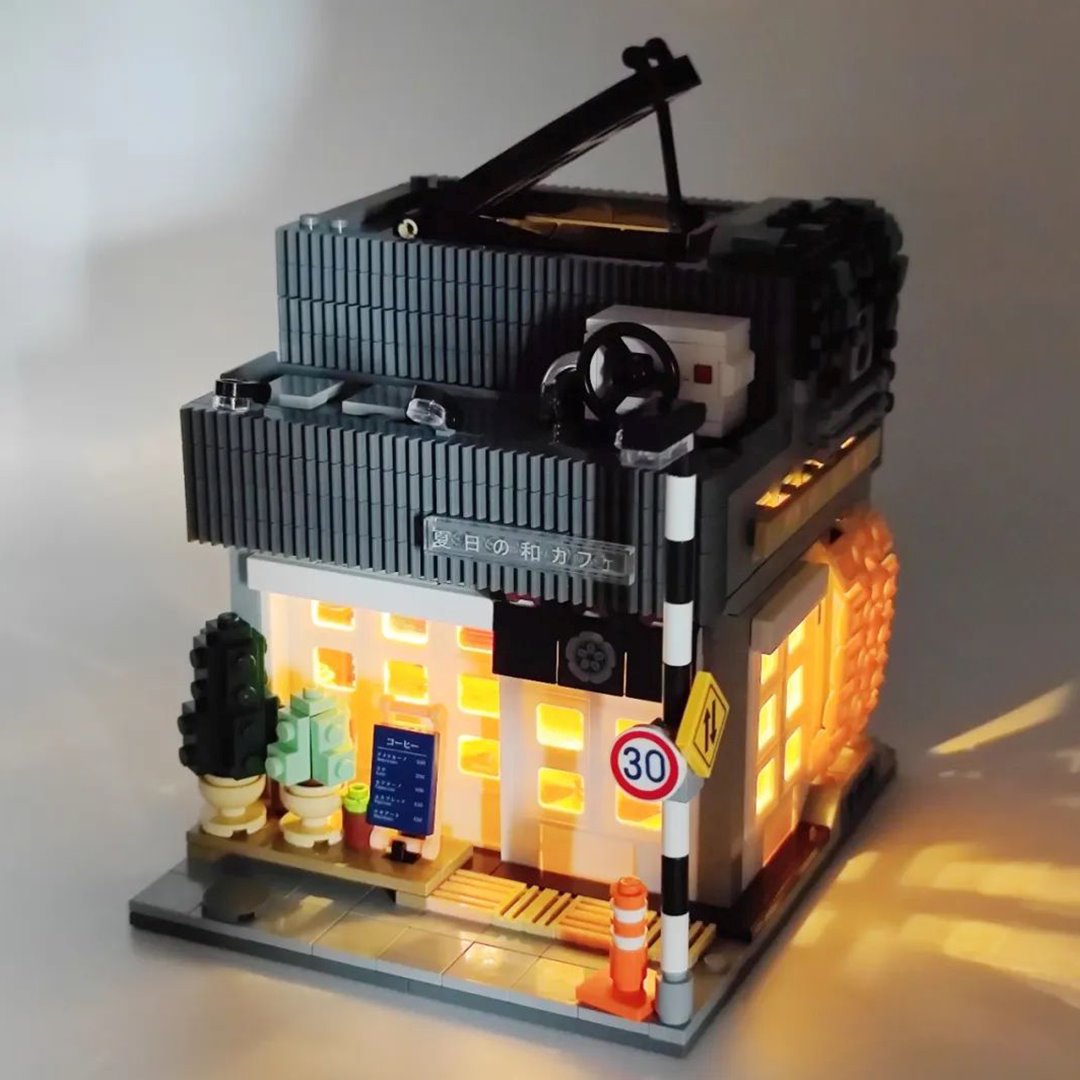 Kawaii Japanese Coffee Store Building Set