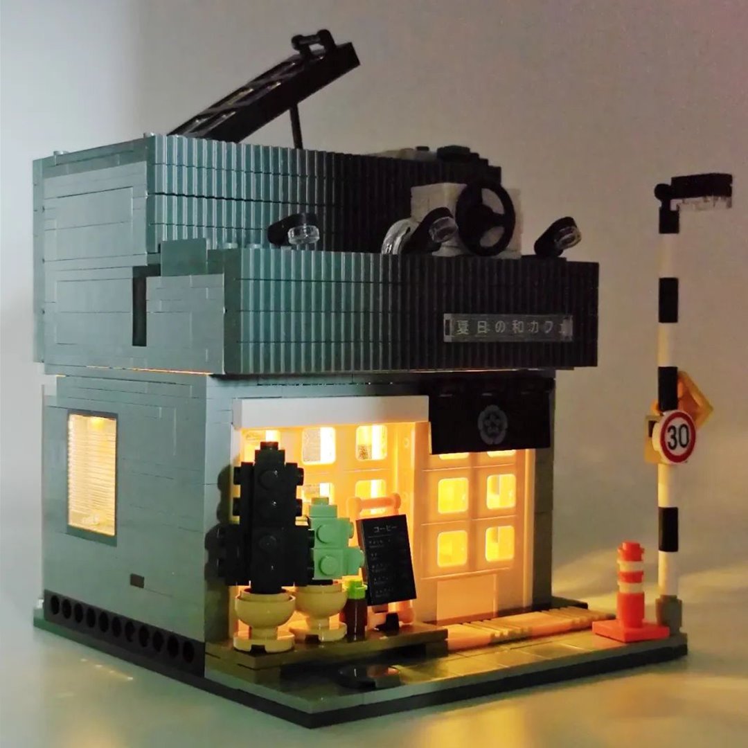Kawaii Japanese Coffee Store Building Set