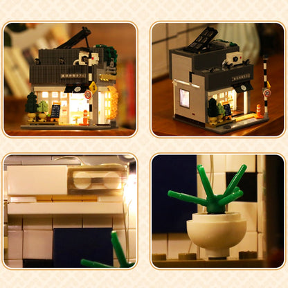 Kawaii Japanese Coffee Store Building Set