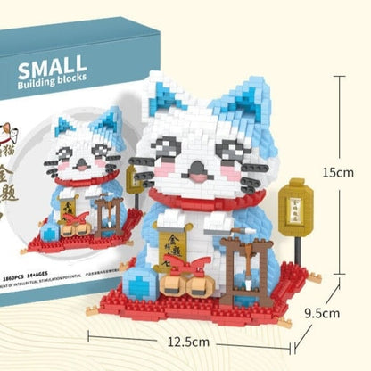 Kawaii Lucky Fortune Cat Nano Building Sets