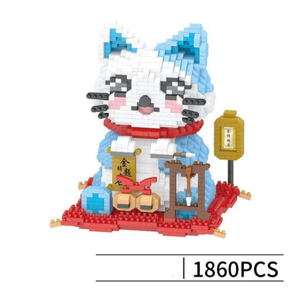 Kawaii Lucky Fortune Cat Nano Building Sets