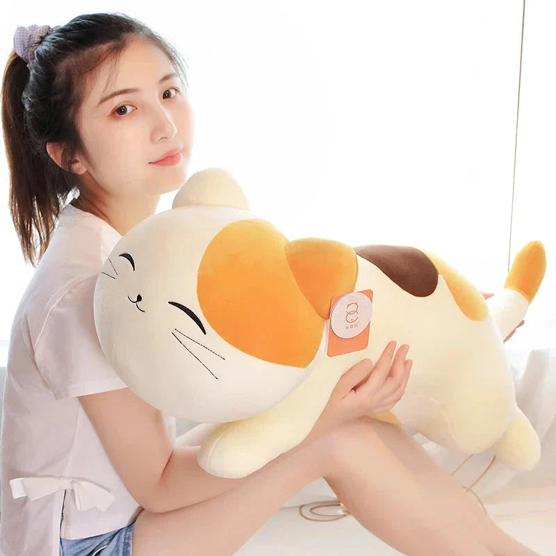 Kawaii Neeko Spotted Ginger Cat Plushie