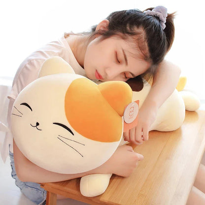 Kawaii Neeko Spotted Ginger Cat Plushie