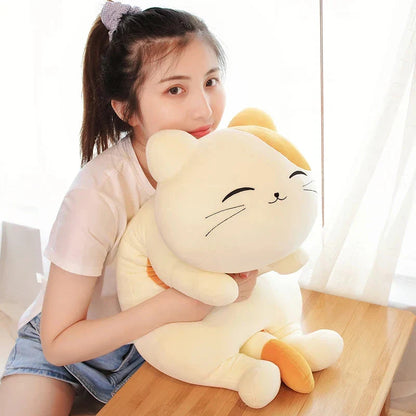 Kawaii Neeko Spotted Ginger Cat Plushie