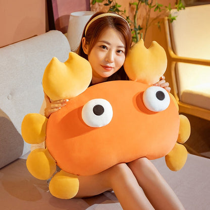 Kawaii Orange Crab & Lobster Plushie