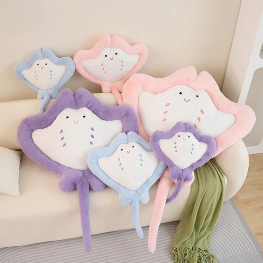 Kawaii Pastel Fluffy Stingray Plushies