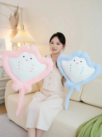 Kawaii Pastel Fluffy Stingray Plushies